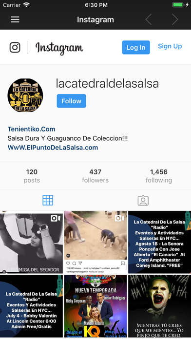 La Catedral De La Salsa Radio iPhone screenshot 5 - Music app