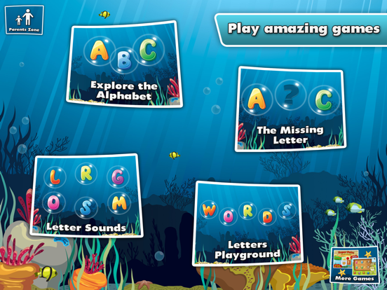 Underwater Alphabet: ABC Kids iPad screenshot