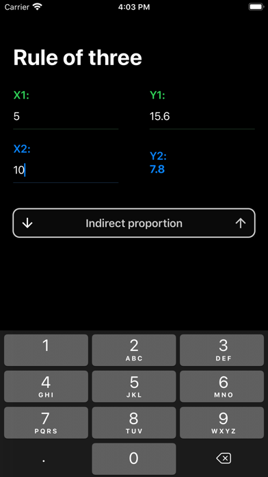 Screenshot #2 pour Rule of Three - Calculator