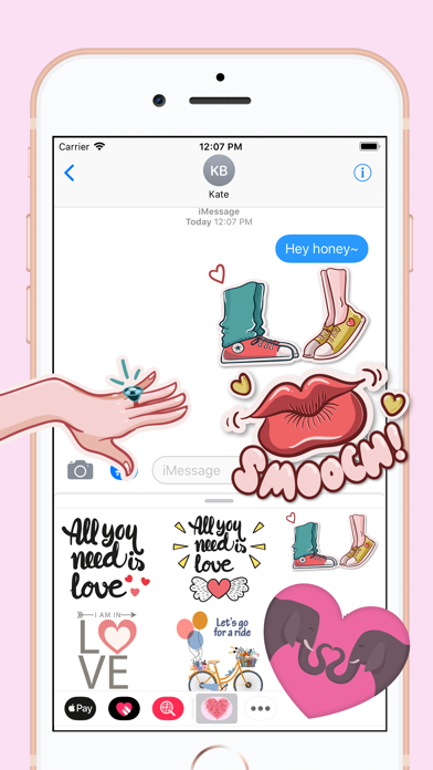 Screenshot #1 pour Romantic In Love Stickers