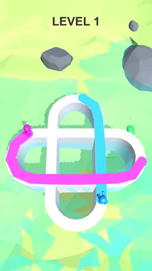 Paint Run 3D Color Path iPhone Screenshot 2