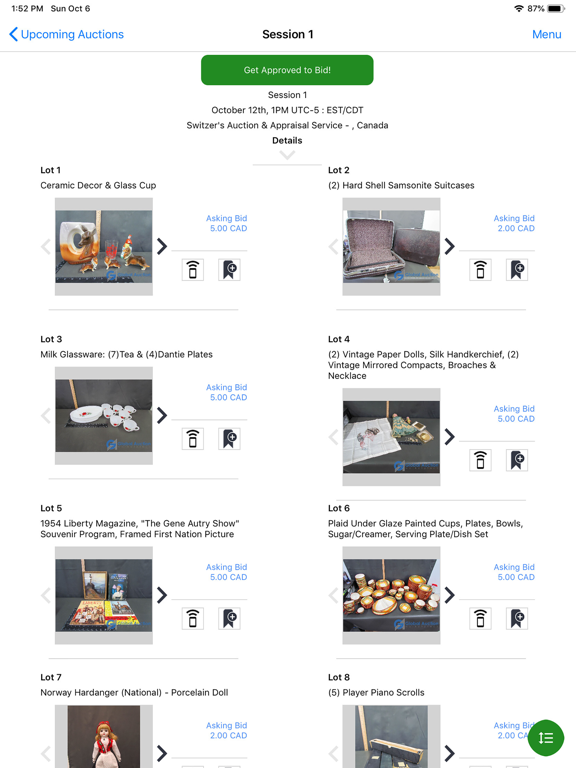Screenshot #4 pour Switzer Auctions