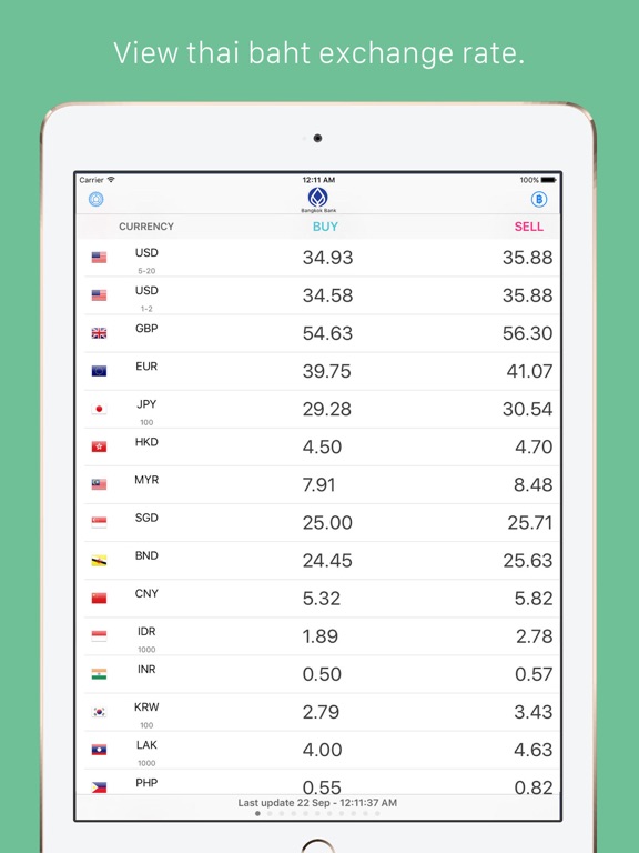 Exchange TH Rate : Thai Bahtのおすすめ画像1