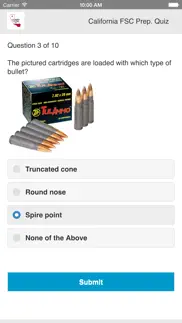 california firearms test iphone screenshot 1