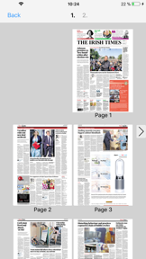 The Irish Times ePaper screenshot