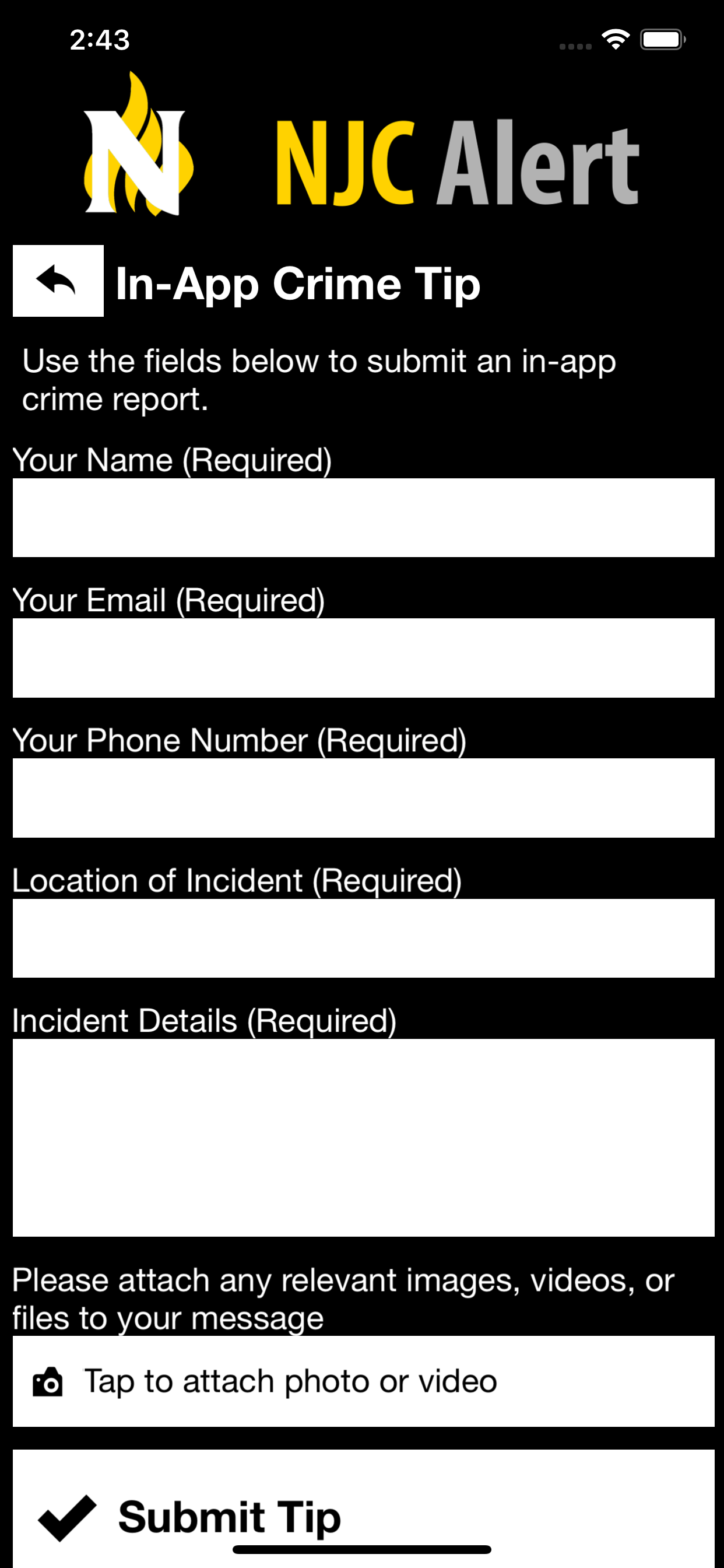 NJC Alert screenshot 6