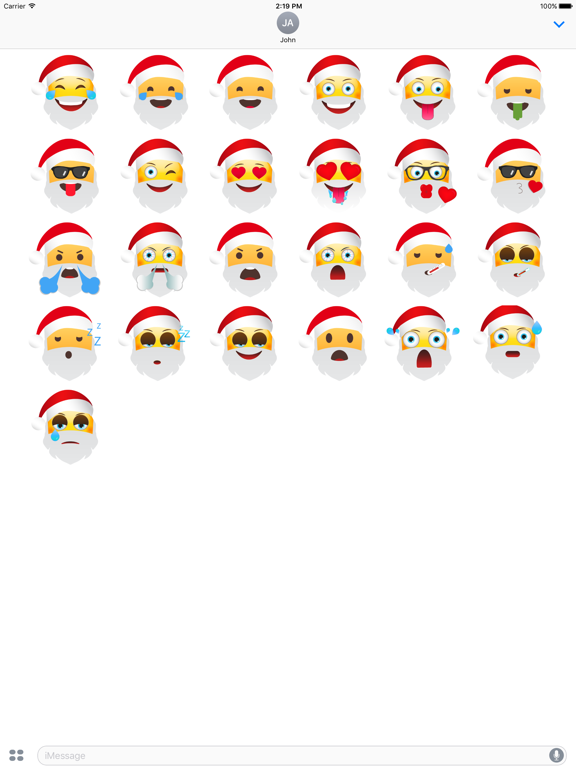 Screenshot #5 pour Santa Says eMoji Stickers