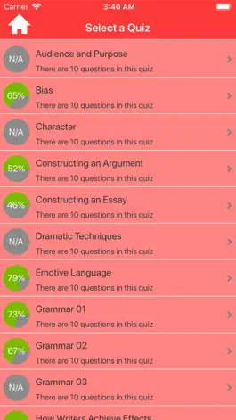 Game screenshot GCSE English Quizzes apk