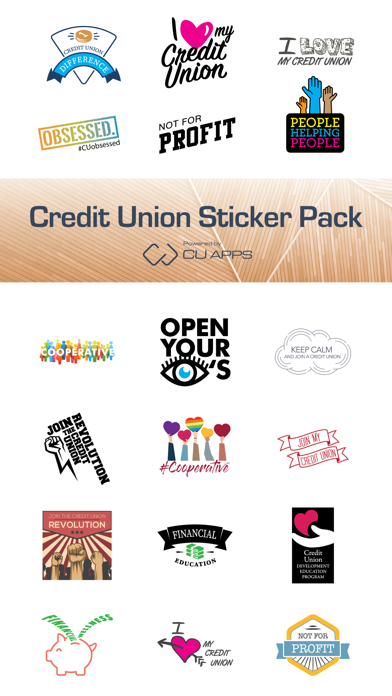 Credit Union Sticker Pack screenshot 2