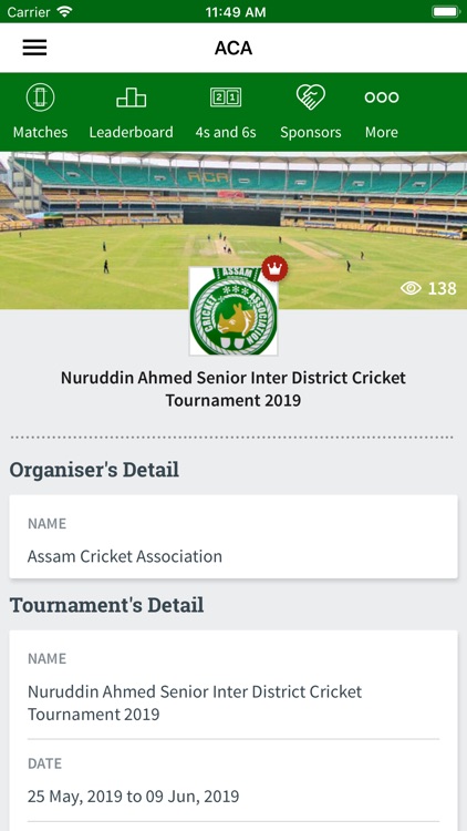 ACA Inter District Tournaments screenshot-3