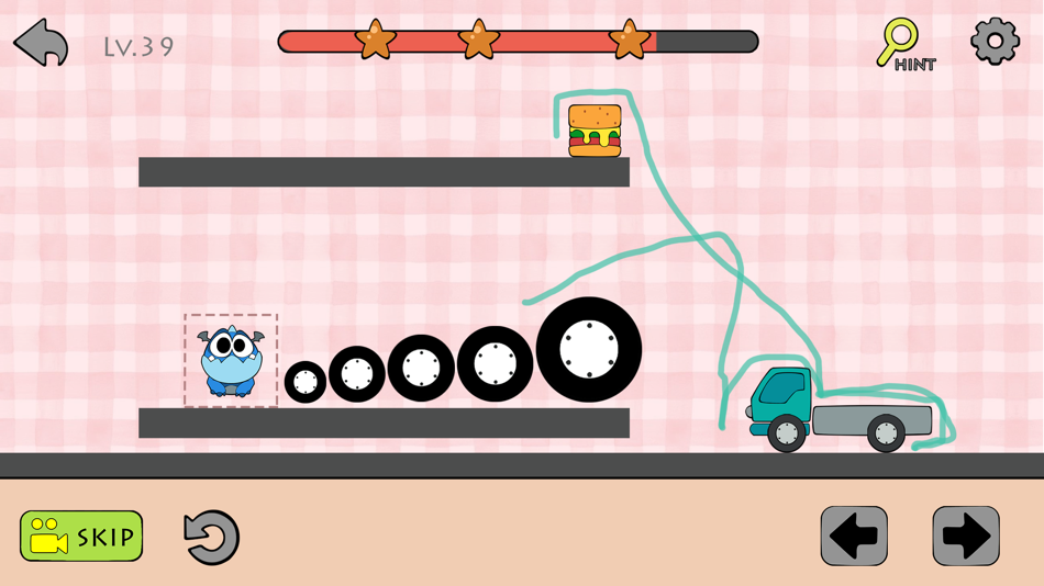 #8. Dino Brain - Draw Physics Line (iOS) Podle: ICEBEAR., JSC