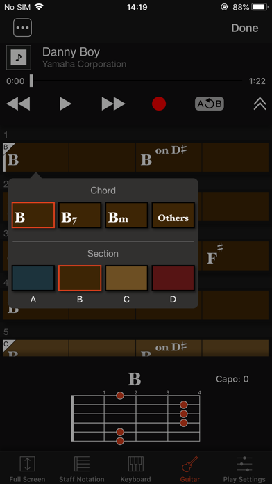 Chord Tracker - US Screenshot