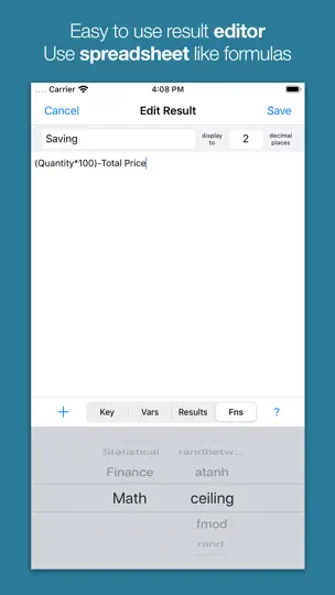 Скриншот Go Calc на iPhone 2