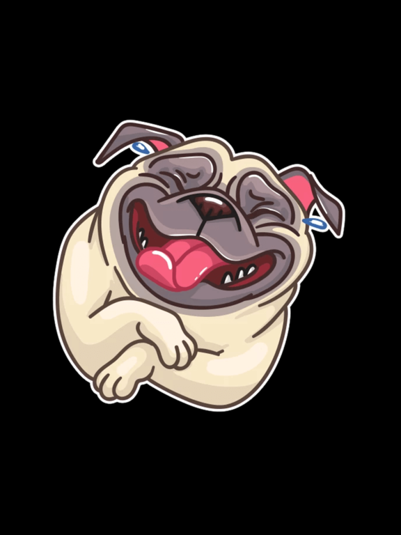 Screenshot #6 pour Funny Pug Stickers Pack