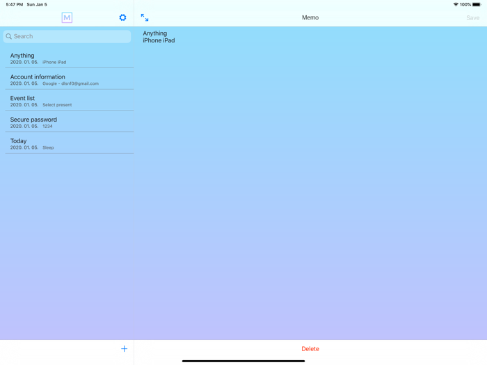 MemoKing - Secret note
