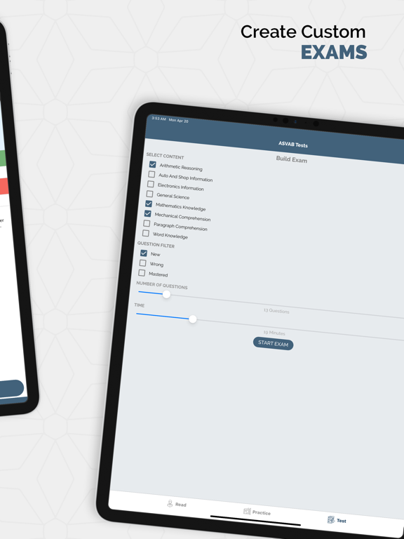 ASVAB Practice Test Master iPad screenshot 3 - Education app