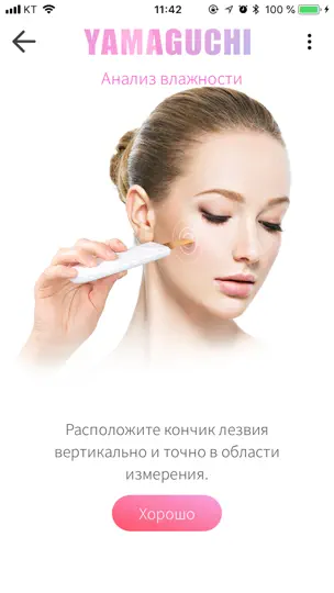 Скриншот Yamaguchi Skin Test на iPhone 7