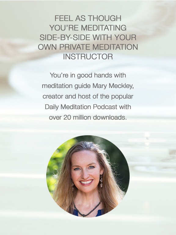 Sip and Om Meditation iPad screenshot 1 - Health & Fitness app