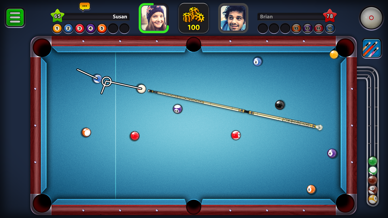 8 Ball Pool™ iOS Mod IPA screenshot 1 - iOS game interface