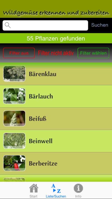 Wildpflanzen in der Küche Screenshot