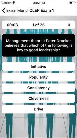 Game screenshot CLEP Principles of Management apk