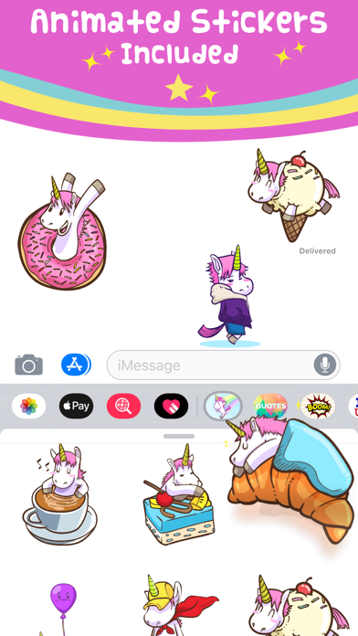 Screenshot #2 pour Unicorn Stickers ⋆