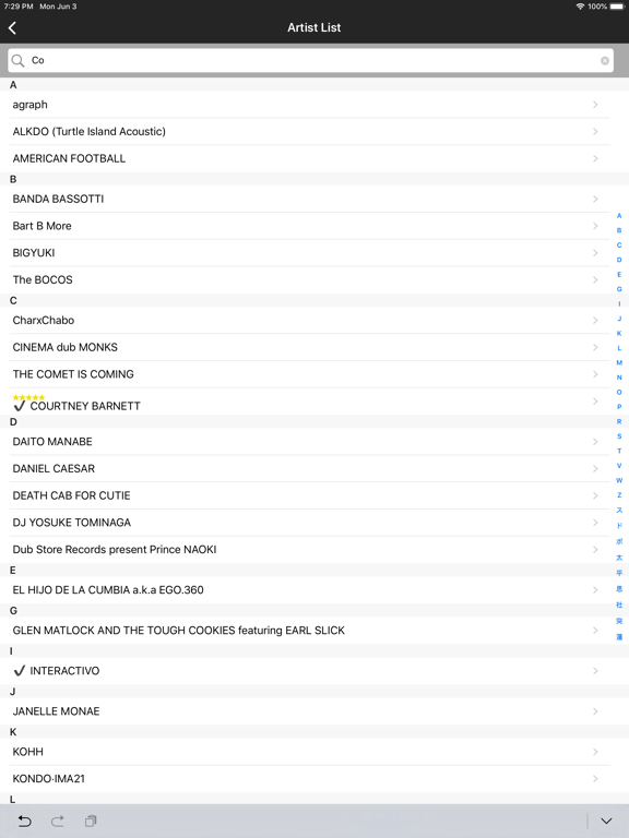 FRF19TT iPad screenshot 5 - Music app