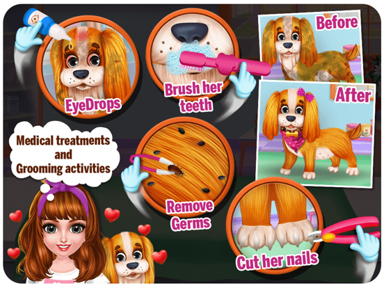 Puppy Pet Story: DayCare Game iPad app afbeelding 7