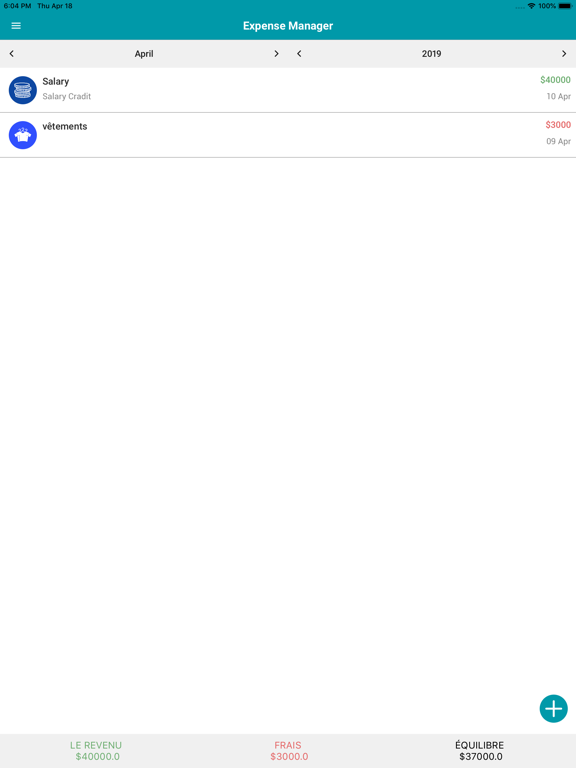 Screenshot #4 pour GSW Gestionnaire de dépenses