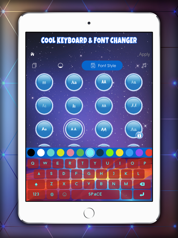Cool Keyboard & Font Changer iPad screenshot 5 - Utilities app