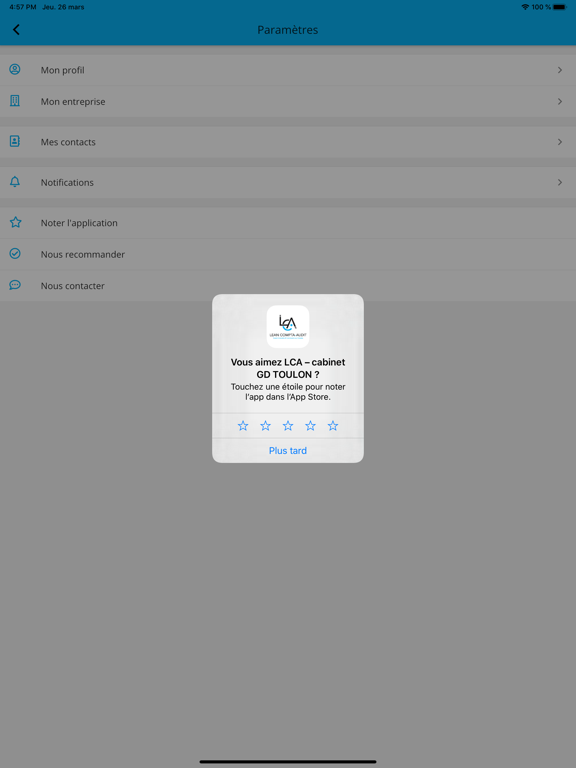 LCA iPad screenshot