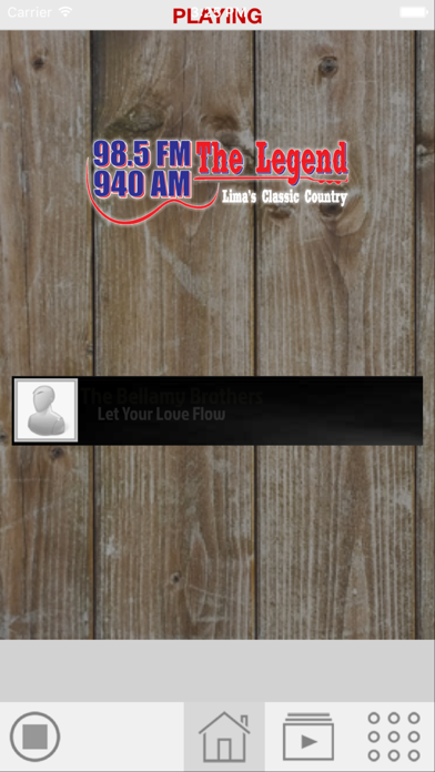 The Legend 98.5 FM app screenshot