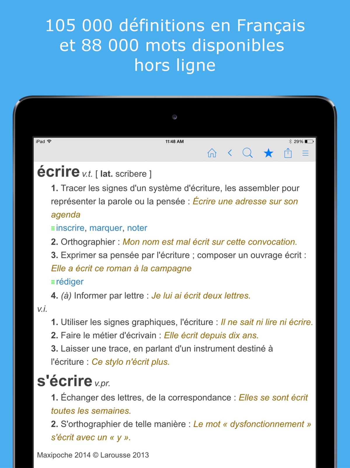 Dictionnaire Français. ipad screenshot 1