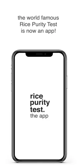 Game screenshot Rice Purity Test - The App mod apk