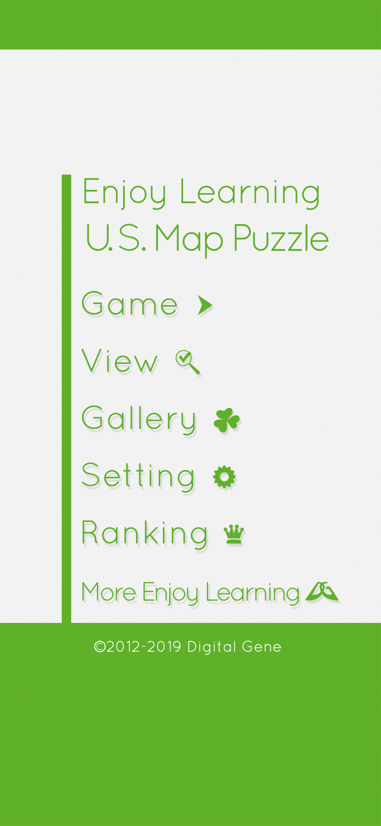 Enjoy Learning U.S. Map Puzzle