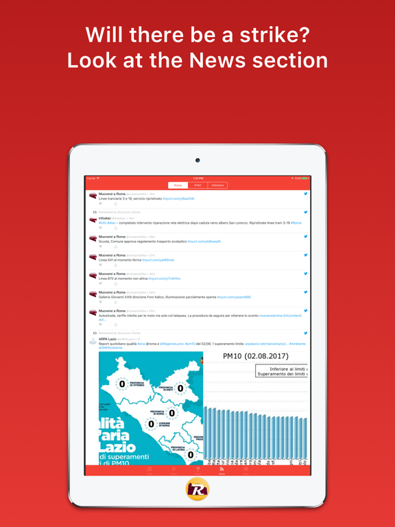 Gira Roma - Public Transport iPad screenshot 5 - Navigation app