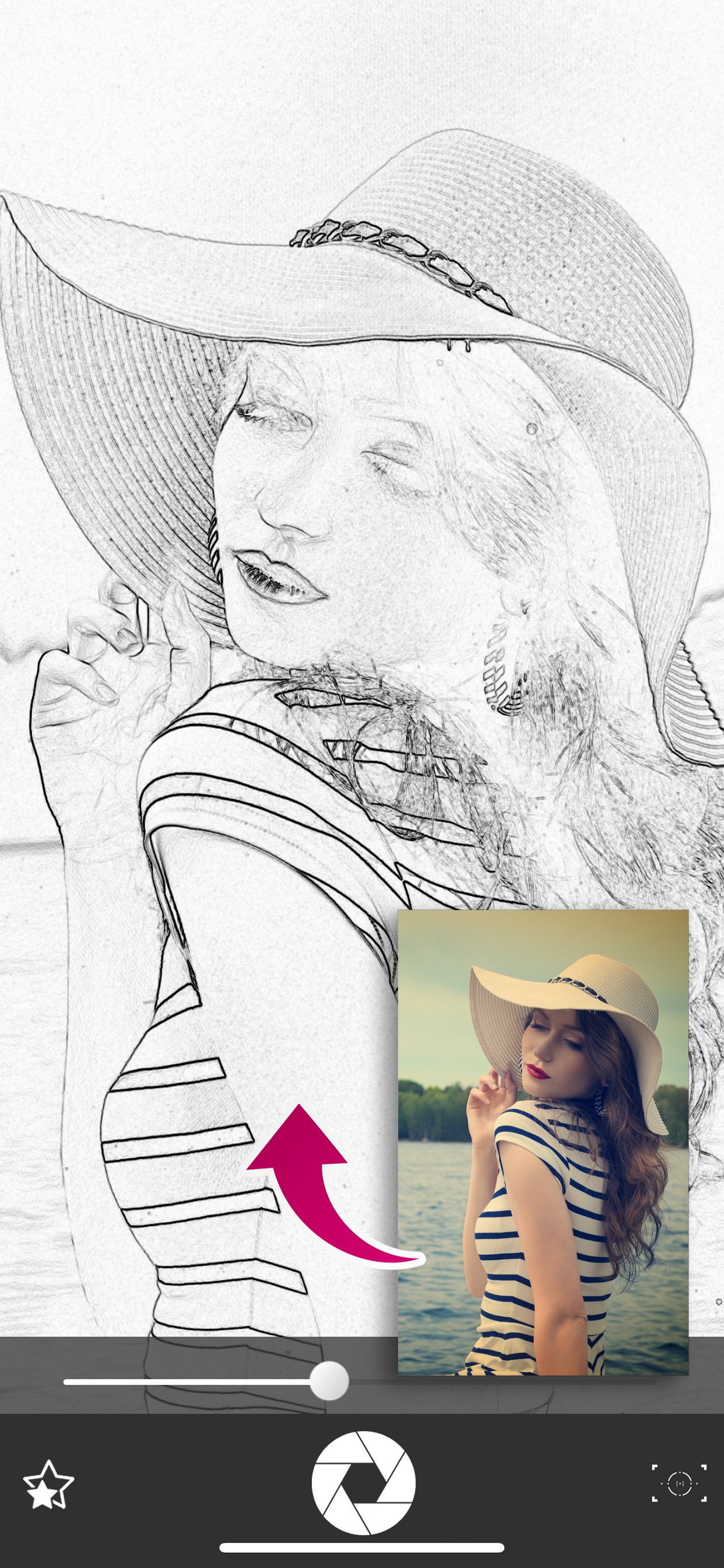 Beauty Sketch Drawing Camera screenshot 3