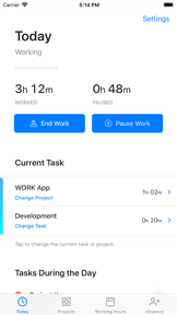 WORK • Time Sheet screenshot