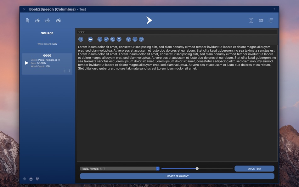 #2. Book2Speech (macOS) Podle: Claudio Guida