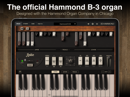 Hammond B-3X iPad app afbeelding 1