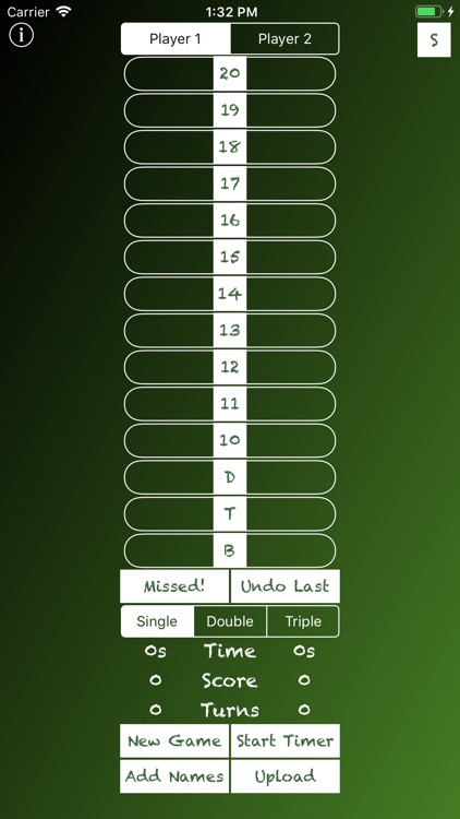 Cricket Darts Chalkboard