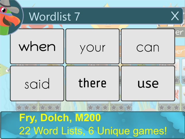 ‎ParrotFish - Sight Words EDU Screenshot