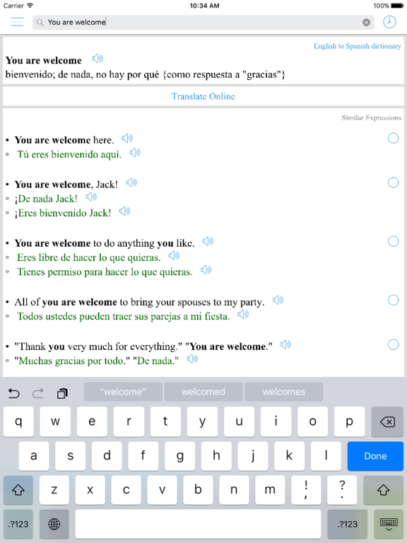 Screenshot #4 pour Spanish Translator Offline