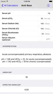 medimath medical calculator iphone screenshot 3