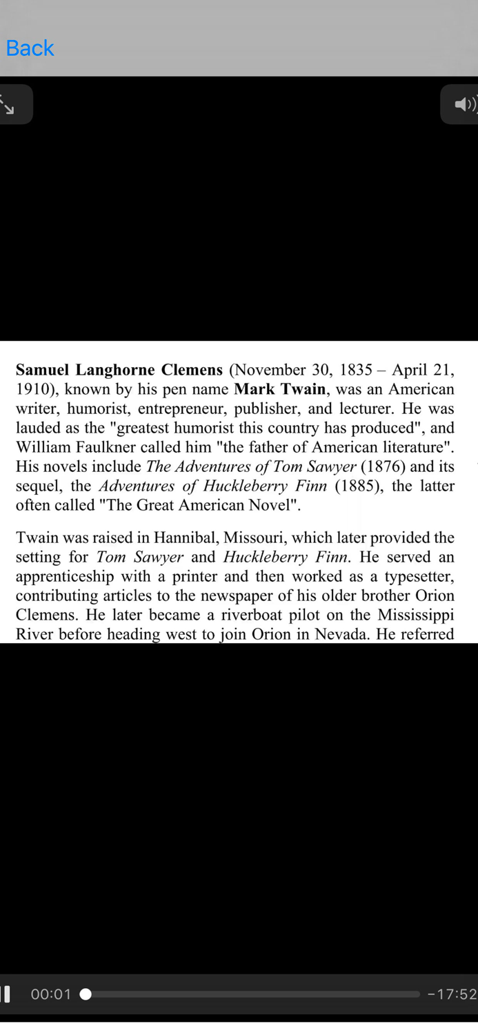 ingilizce videolu okuma