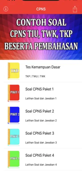 Game screenshot Simulasi Soal Tes CPNS mod apk