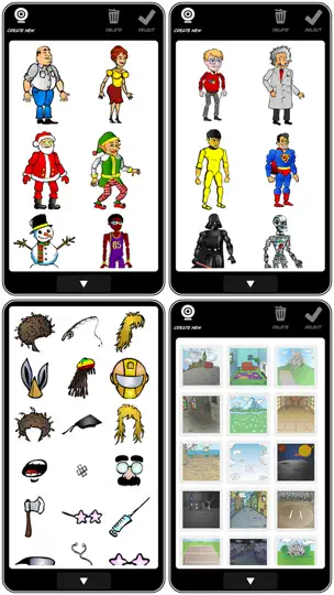 Capture d'écran de Comic Puppets Lite sur iPhone 4