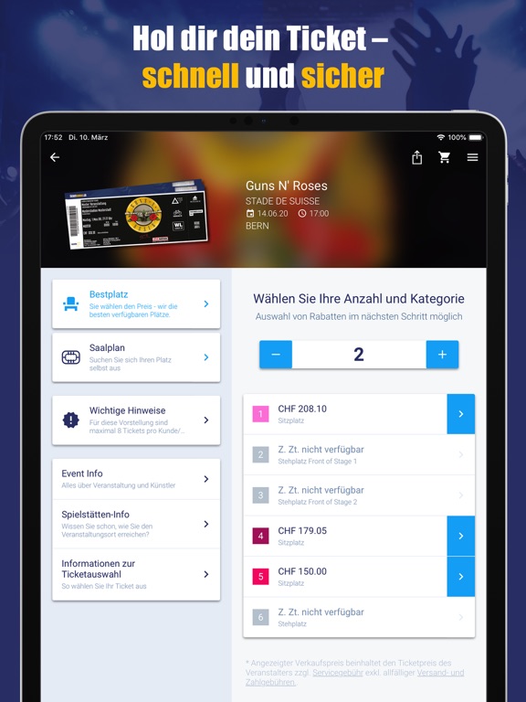 【图】Ticketcorner – Event Tickets(截图3)