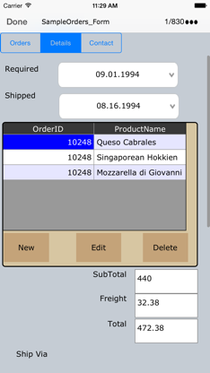 Cellica Database Anywhere screenshot 2