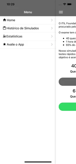 Game screenshot Simulado ITIL Português apk